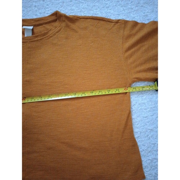 H&M Women’s Mustard  Basic  Blouse 3/4  Sleeve Sz M - Picture 7 of 10